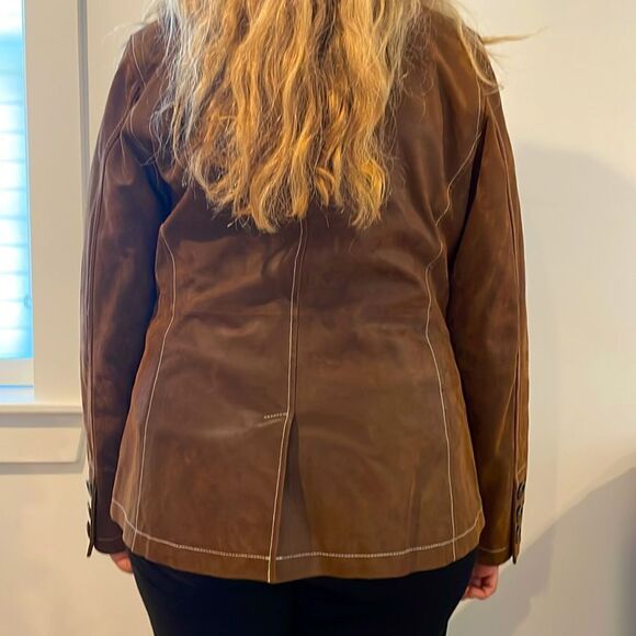 BRADLEY BAYOU OILED LEATHER JACKET. - Picture 2 of 13